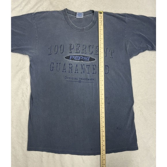 Vintage Nothing Else is a Pepsi Single Stitch Faded Blue T-Shirt Men's Size L/XL - Picture 8 of 9